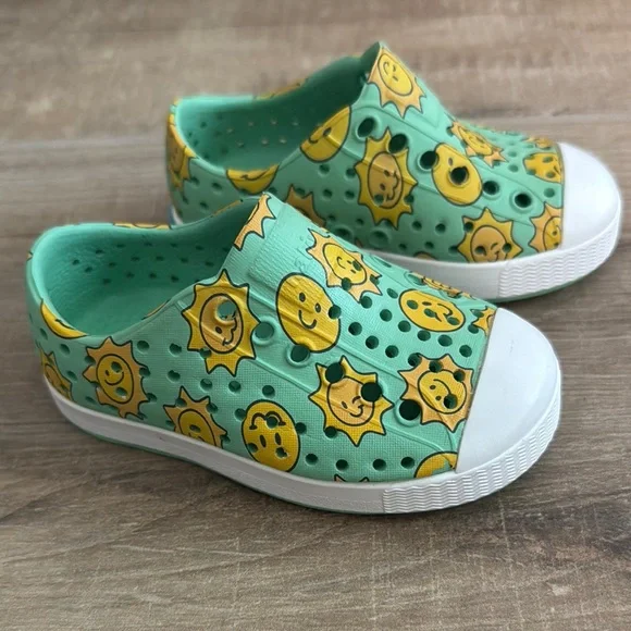 Native Green and Yellow Water Shoes with Ventilation - Picture 2 of 5